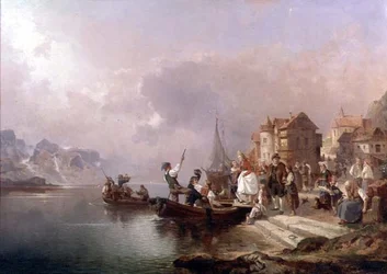 Norwegische Hochzeitsgesellschaft