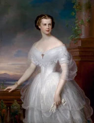 Porträt von Elisabeth von Wittelsbach (1837-1898) (Sissi), Kaiserin von Österreich und Königin von Ungarn