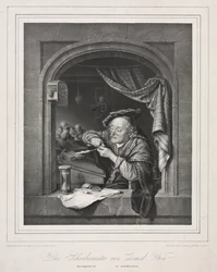 Der Schreibmeister der alten Schule, 1836