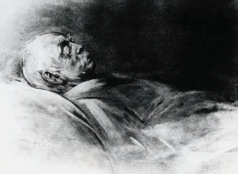 Otto von Bismarck (1815-1898) auf seinem Sterbebett