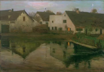 Abend im Dorf