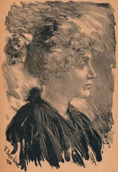 Skizze von F. Skarbina, 1896, 1898