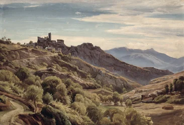 Blick auf Olevano