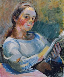 Lesendes Mädchen