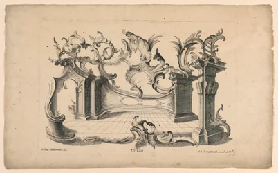 Rocaille-Motive und Sockel, aus Set Nr. 120