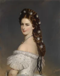 Kaiserin Elisabeth mit Diamantsternen im Haar