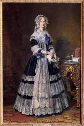Ganzkörperporträt von Marie Amelie de Bourbon, Königin der Franzosen (1782-1866)