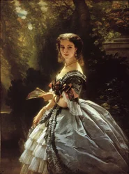 Porträt der Gräfin Elizabeth Esperovna Trubetskaya, geborene Belosselskaya-Belozerskaya, 1834-1907