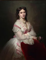 Porträt der Gräfin Maria Branicka, geb. Prinzessin Sapieha, 1865