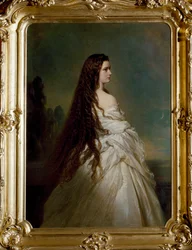 Porträt von Elisabeth von Wittelsbach (1837-1898) (Sissi), Kaiserin von Österreich und Königin von Ungarn