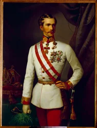 Porträt von Franz Joseph von Österreich im Zeremonienuniform
