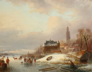 Schneeszene in Holland