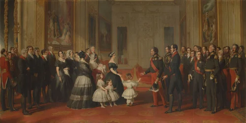 Der Empfang von Louis-Philippe, König der Franzosen, auf Schloss Windsor, 8. Oktober 1844