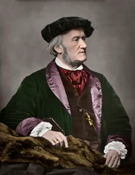 Porträt Richard Wagners (1813-1883), deutscher Komponist. 1871.