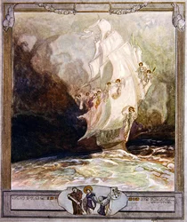 Illustration aus Dantes Göttlicher Komödie, Paradies, Gesang XXVII, 1921