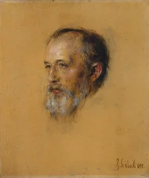Porträt Hermann Levi, nach links. Studie