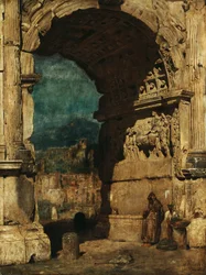 Studie zu dem Gemälde Der Titusbogen in Rom