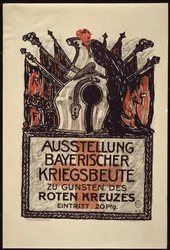 Ausstellung der bayerischen Kriegsbeute zugunsten des Roten Kreuzes, 1915