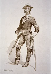 Ein Sergeant der US-Kavallerie, nach einer Zeichnung von 1890