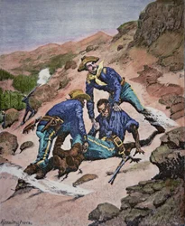 Die Rettung von Corporal Scott während der Geronimo-Kampagne von 1886