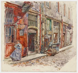 Eingang Treppe A des Marché des Enfants-Rouges