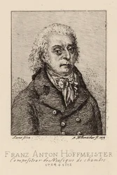 Porträt des Komponisten Franz Anton Hoffmeister 1754-1812