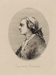 Porträt des Geigers und Komponisten Gaetano Pugnani 1731-1798, 1842