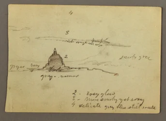 Fernsicht auf die Kuppel des Petersdoms, Rom, Italien