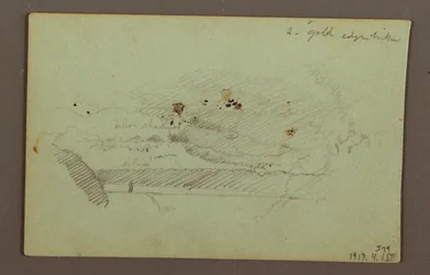 American Falls unter einem bewölkten Himmel, Niagara River, möglicherweise 1856