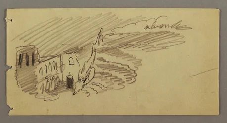 Gebäude im Mondlicht, möglicherweise 1869
