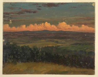 Zeichnung, Catskills vom Hudson, New York, 1870–1880