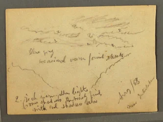 Wolkengedeckte Jungfrau, Interlaken, Schweiz, August 1868