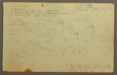Zeichnung, Wolkenstudie, möglicherweise 1844