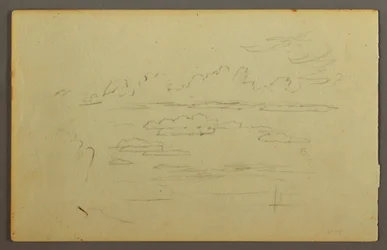 Zeichnung, Wolken, möglicherweise 1844