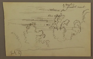 Zeichnung, Bewölkter Himmel, 1867