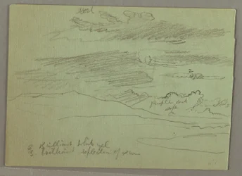 Zeichnung, Bewölkter Himmel, 1871