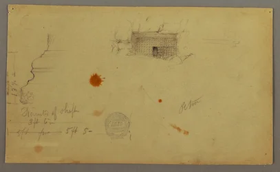 Kuppelhaus, Haus mit Treppe, Februar, möglicherweise 1868