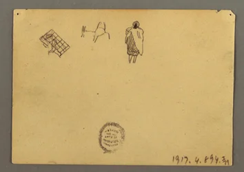 Zeichnung, Figurenstudien, Januar 1868