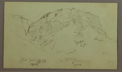 Flacher Felsenhügel, 4. Mai 1868