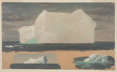Schwimmende Eisberge bei Twillingate, Neufundland, 4. Juli 1859