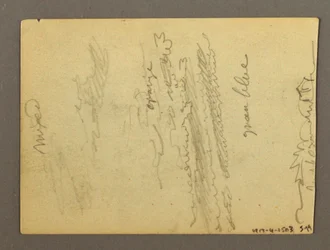 Fragment einer Kolonnade, Brunnen, möglicherweise 1868–69