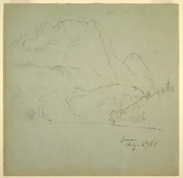 Von einem der Gosauseen, Salzkammergut, 6. August 1868