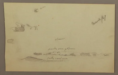 Vollmond, Wolken, 1860er Jahre