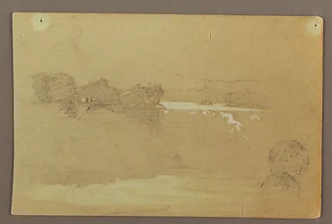 Hennequin Point und die American Falls, Niagara River, möglicherweise 1856