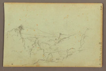 Hennequin Point und die American Falls, Niagara River, möglicherweise 1856