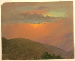Hügelkuppe bei Sonnenuntergang, Juli 1865