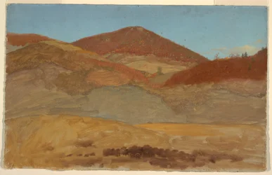 Hügelige Landschaft im Herbst