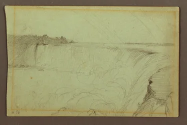 Horseshoe-Fälle mit einem doppelten Regenbogen, Niagara-Fluss, Kanada
