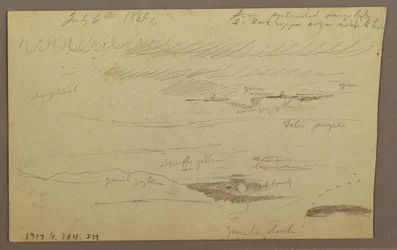 Zeichnung, Hudson Valley, 1863