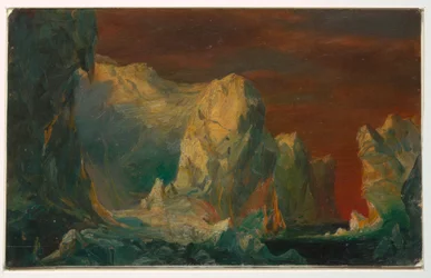 Zeichnung, Eisberg-Fantasie, wahrscheinlich 1859